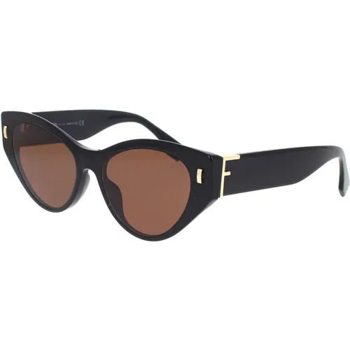 First Cat Eye Sunglasses , female, Sizes: 55 MM - Fendi - Modalova