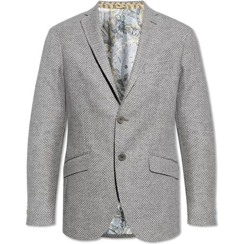 Blazers, male, , Size: L Wool Blazer - ETRO - Modalova