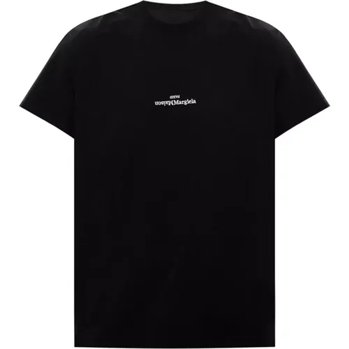 T-Shirt mit Logo , Herren, Größe: 2XS - Maison Margiela - Modalova