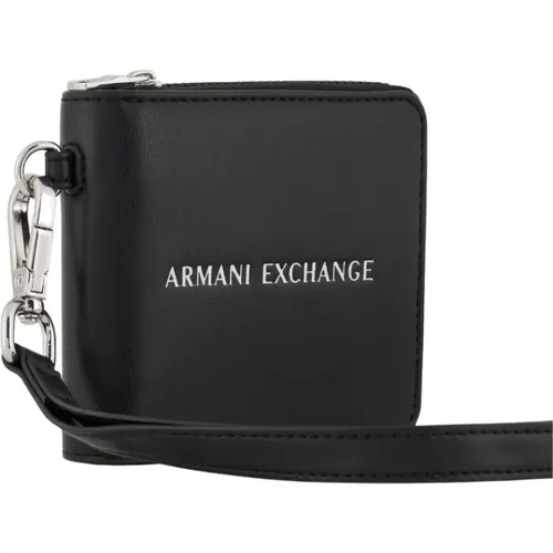 Embossed Logo Wallet , male, Sizes: ONE SIZE - Armani Exchange - Modalova