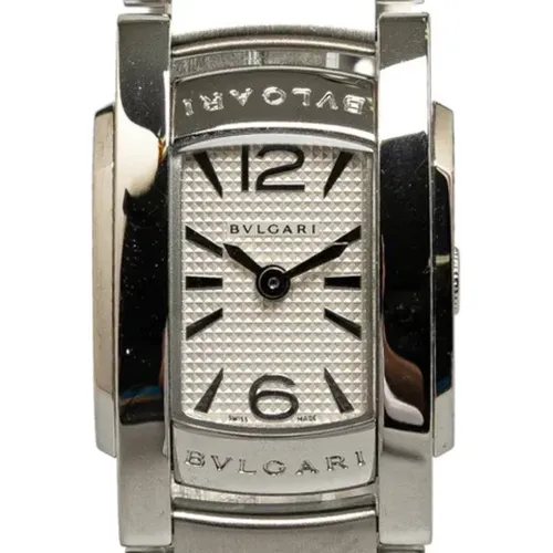 Pre-owned Stainless Steel watches , female, Sizes: ONE SIZE - Bvlgari Vintage - Modalova