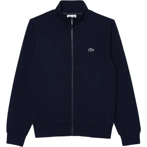 Full Zip High Neck Sweatshirt , male, Sizes: XL, 2XL, L - Lacoste - Modalova