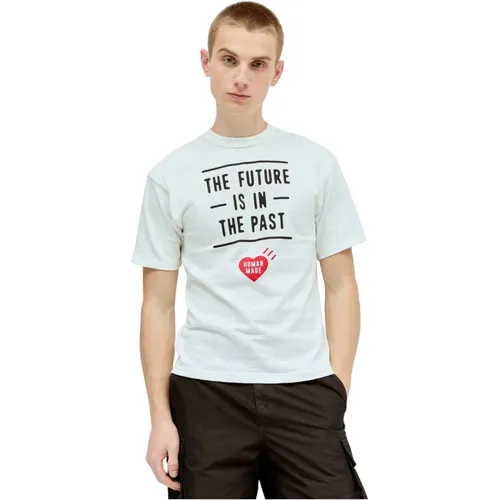 Baumwoll Grafik T-Shirt , Herren, Größe: L - Human Made - Modalova