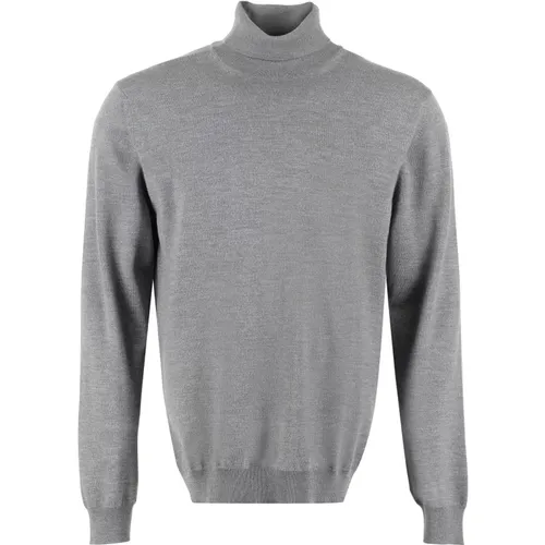 Turtlenecks, male, , Size: XL Wool Turtleneck Sweater - THE (Alphabet) - Modalova