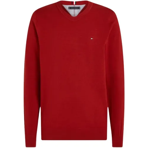 Crew Neck Sweater für Männer , Herren, Größe: XL - Tommy Hilfiger - Modalova