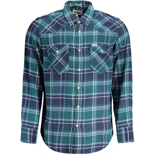 Flannel Western Shirt Regular Fit , male, Sizes: 2XL, M, XL, L, S - Wrangler - Modalova