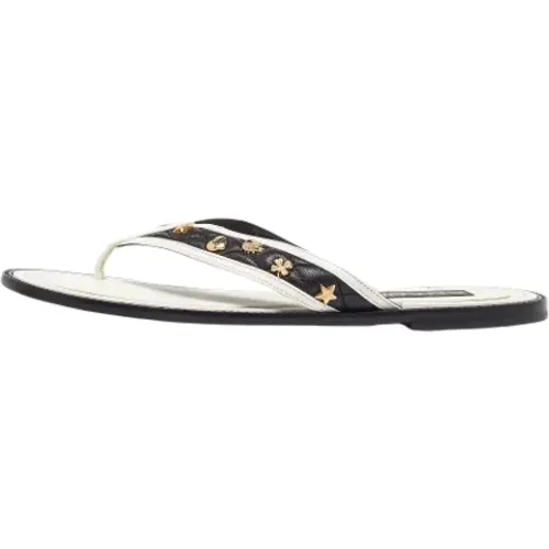 Pre-owned Flats, female, , Size: 11 US Pre-owned Leather sandals - Chanel Vintage - Modalova