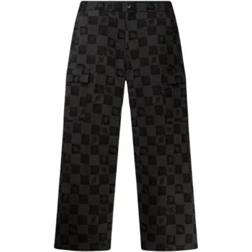 Straight Trousers, male, , Size: M Chess Jacquard Pants - Daily Paper - Modalova