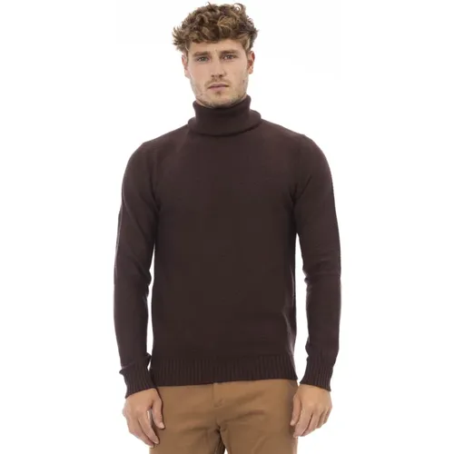 Turtlenecks, male, , Size: L Dolcevita Long Sleeve Sweater - Alpha Studio - Modalova