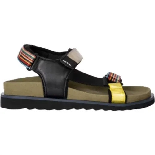 Flat Sandals, male, , Size: 8 US Signature Stripe Sandals - Paul Smith - Modalova