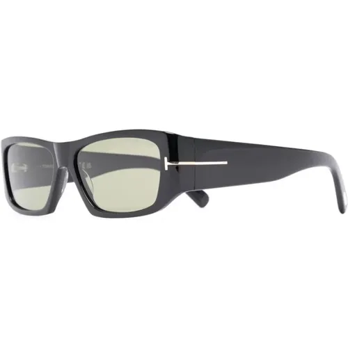 Schwarze Sonnenbrille mit Originalzubehör , Herren, Größe: 56 MM - Tom Ford - Modalova