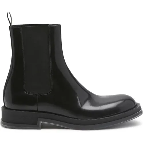 Leather Chelsea Boot , male, Sizes: 9 UK, 7 UK, 6 UK, 8 UK, 10 UK, 5 UK - alexander mcqueen - Modalova