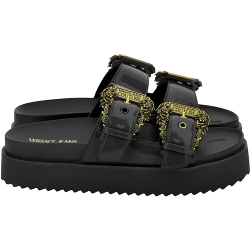 Sliders, female, , Size: 6 US Slides - Versace Jeans Couture - Modalova