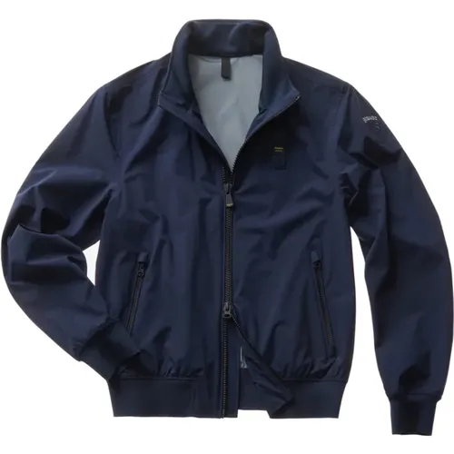 Neoprene 3 Layer Coat , male, Sizes: S, L, M - Blauer - Modalova