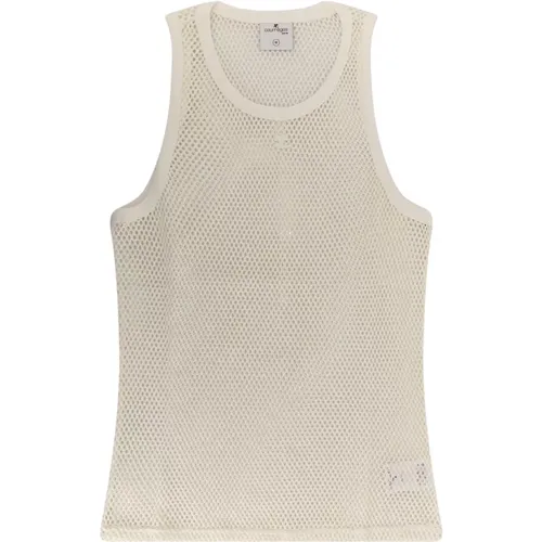 Fishnet Sleeveless Top , male, Sizes: L, XL - Courrèges - Modalova