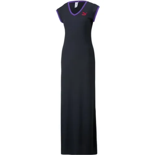 V-Neck Long Dress Dua Lipa , female, Sizes: M, XS, S, L - Puma - Modalova