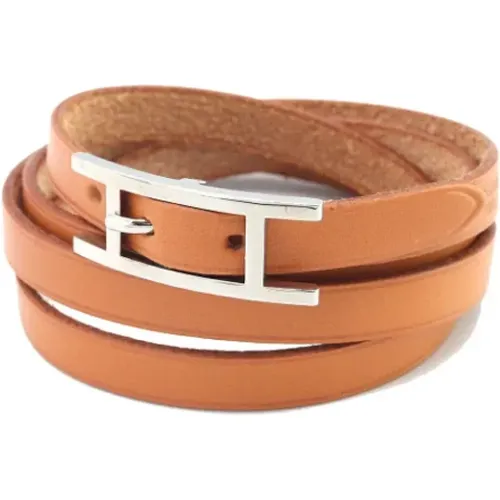 Pre-owned Jewellery, female, , Size: ONE SIZE Pre-owned Leather bracelets - Hermès Vintage - Modalova