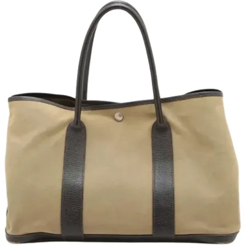 Pre-owned Tote Bags, male, , Size: ONE SIZE Pre-owned Canvas handbags - Hermès Vintage - Modalova