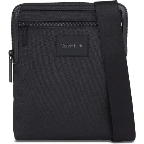 Messenger Bags, male, , Size: ONE SIZE Shoulder Bag with Zip Pockets - Calvin Klein - Modalova