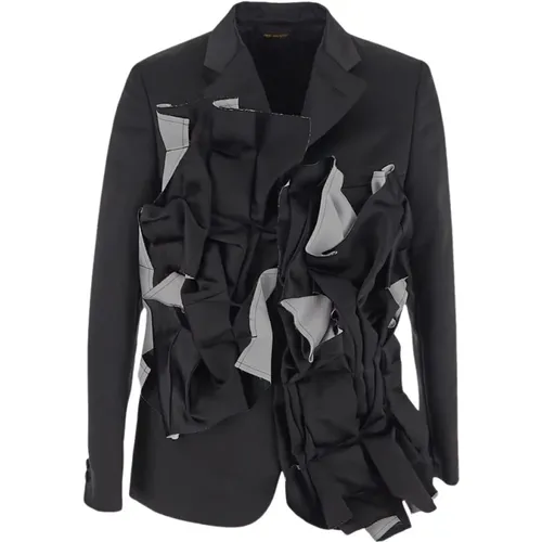 Abstract Gathered Inserts Blazer , female, Sizes: M - Comme des Garçons - Modalova