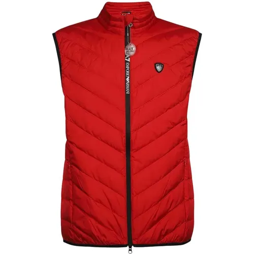 Vests, male, , Size: L Men's Logo Gilet Vest - Emporio Armani EA7 - Modalova