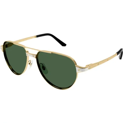 Mens Pilot Style Sunglasses , unisex, Sizes: 59 MM - Cartier - Modalova