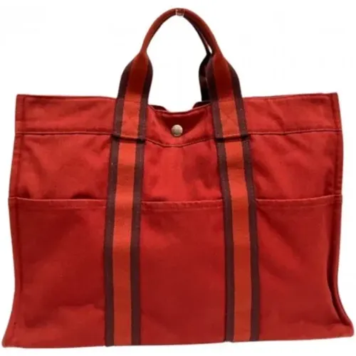 Pre-owned Tote Bags, female, , Size: ONE SIZE Pre-owned Canvas totes - Hermès Vintage - Modalova