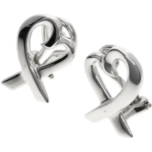 Pre-owned Jewellery, female, , Size: ONE SIZE Pre-owned Silver earrings - Tiffany & Co. Pre-owned - Modalova