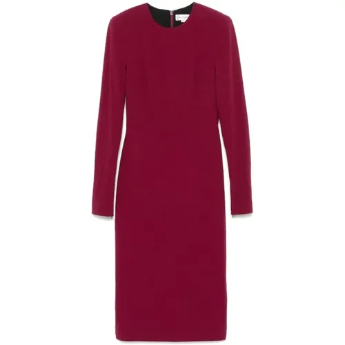 Langes Burgunder Kleid - Victoria Beckham - Modalova