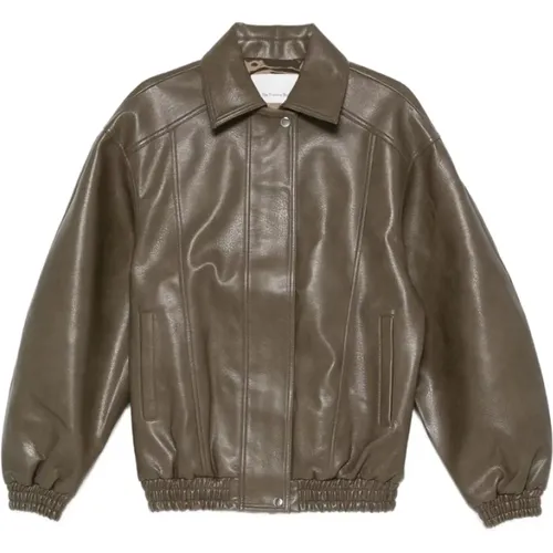 Light Jackets, female, , Size: XS Prescott Faux Leather Jacket - The Frankie Shop - Modalova