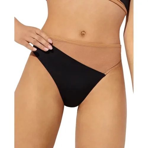 Mesh Bikini Unterteil Hohe Taille Nude - Norma Kamali - Modalova