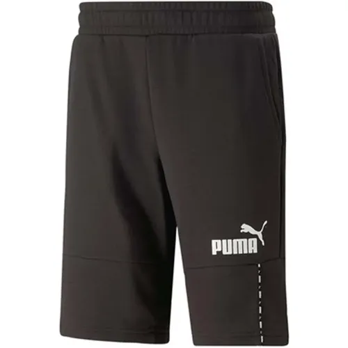 Essential Block X Tape Shorts 10 , Herren, Größe: XS - Puma - Modalova