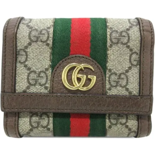 Pre-owned Wallets, female, , Size: ONE SIZE Pre-owned Leather wallets - Gucci Vintage - Modalova