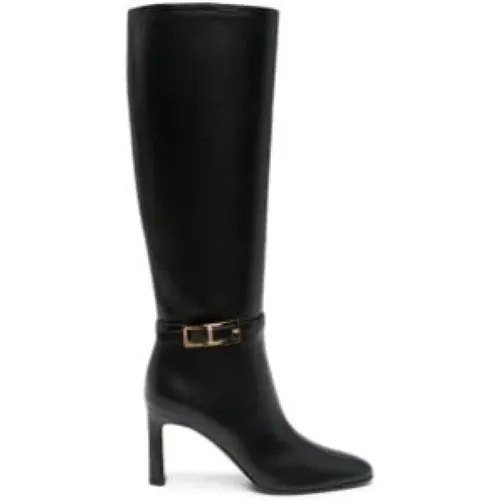 Nora Knee-High Leather Boots , female, Sizes: 3 UK, 4 UK, 6 UK, 7 UK - Sergio Rossi - Modalova