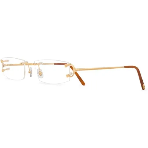 Goldene Optische Brille Stilvoll Alltagsgebrauch , unisex, Größe: 53 MM - Cartier - Modalova