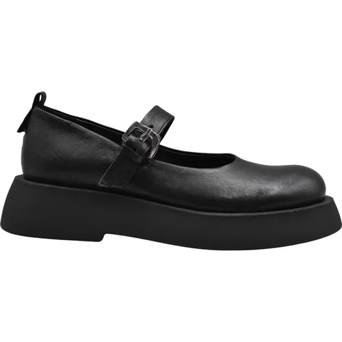 Schwarze flache Schuhe , Damen, Größe: 39 EU - Ernesto Dolani - Modalova