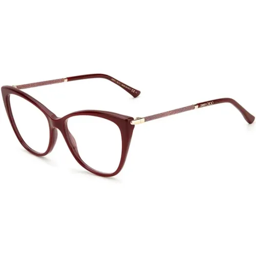 Granate Frame Stylish Glasses , unisex, Sizes: 54 MM - Jimmy Choo - Modalova