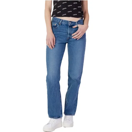Levi's, Blaue Jeans mit Used-Effekt , Damen, Größe: W30 L30 - Levis - Modalova