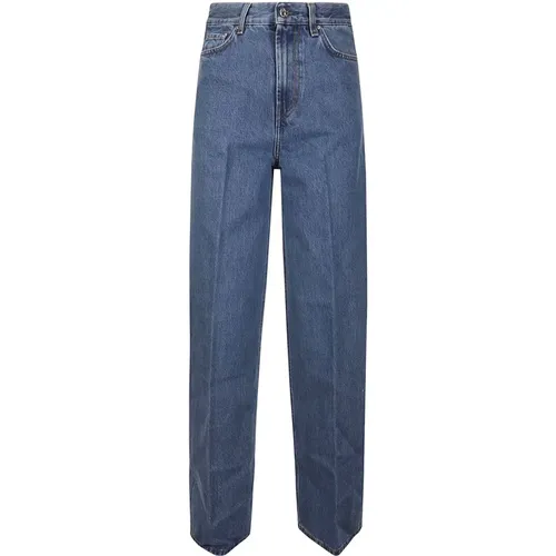 Weite Bein Denim Jeans , Damen, Größe: W25 - TotêMe - Modalova