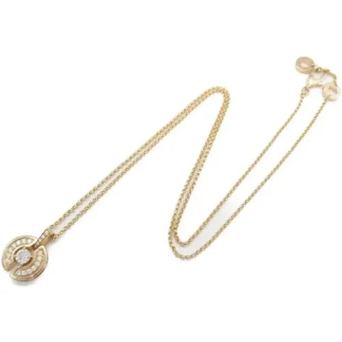 Pre-owned Rose Gold necklaces , female, Sizes: ONE SIZE - Bvlgari Vintage - Modalova