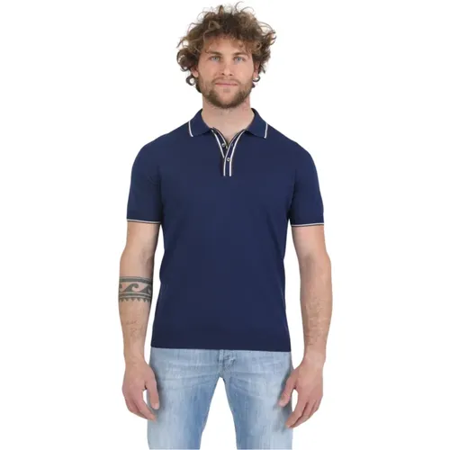 Tennis Polo Shirt , male, Sizes: L - Gran Sasso - Modalova