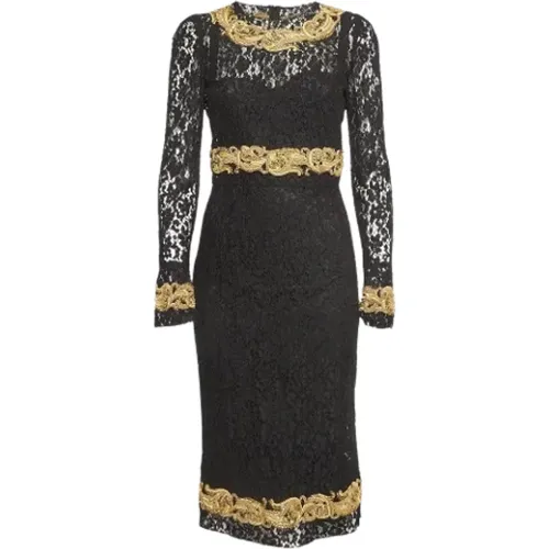 Pre-owned Dresses, female, , Size: M Pre-owned Lace dresses - Dolce & Gabbana Pre-owned - Modalova