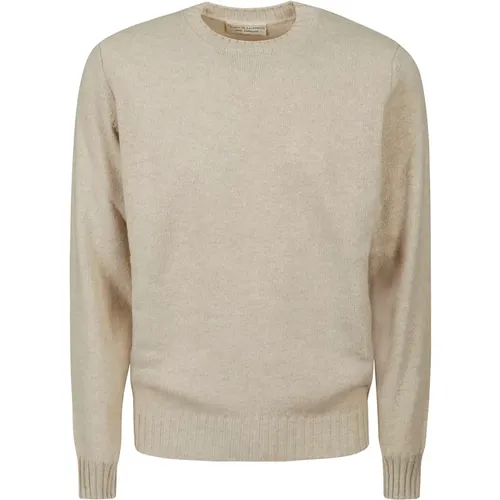 Wool Cashmere Crewneck Sweater , male, Sizes: L, M - Filippo De Laurentiis - Modalova