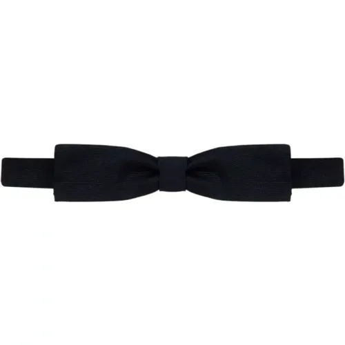 Schmale schwarze Seiden-Grosgrain-Schleife - Dsquared2 - Modalova