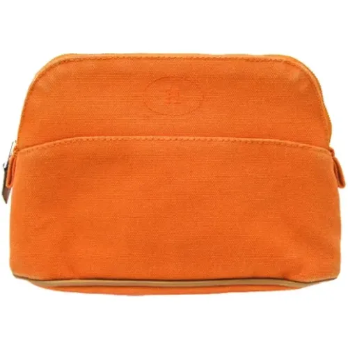 Pre-owned Clutches, female, , Size: ONE SIZE Pre-owned Canvas handbags - Hermès Vintage - Modalova