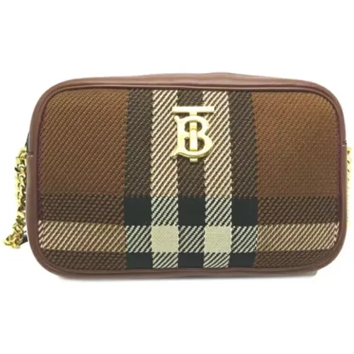 Pre-owned Cross Body Bags, female, , Size: ONE SIZE Pre-owned Canvas shoulder-bags - Burberry Vintage - Modalova