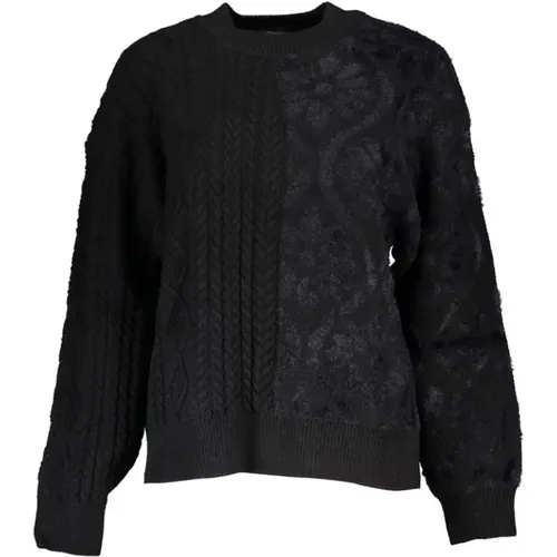 Elegant Rollneck Sweater with Contrast Details , female, Sizes: M, S, XL, L, 2XL - Desigual - Modalova