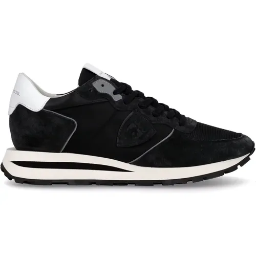 Stadtinspirierter Tropez Haute Sneaker , Herren, Größe: 44 EU - Philippe Model - Modalova