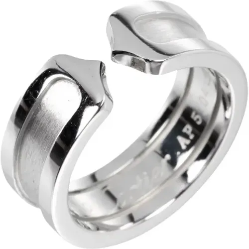 Pre-owned Jewellery, female, , Size: ONE SIZE Pre-owned White Gold rings - Cartier Vintage - Modalova