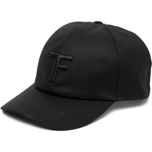 Caps, male, , Size: L Embroidered Logo Baseball Cap - Tom Ford - Modalova